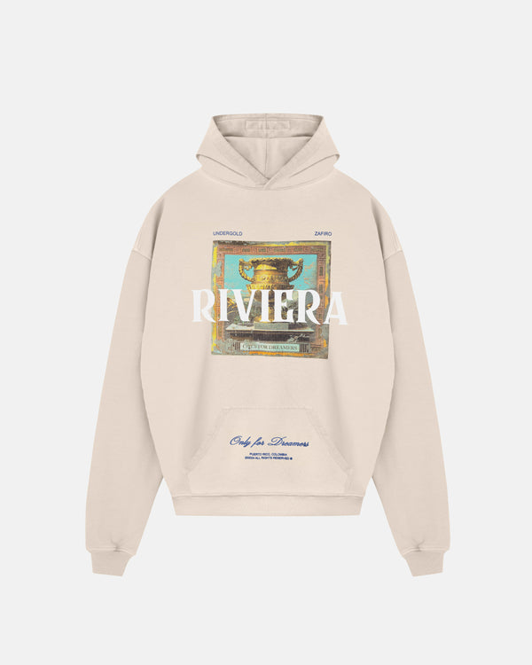 Riviera Trophie Hoodie Cream