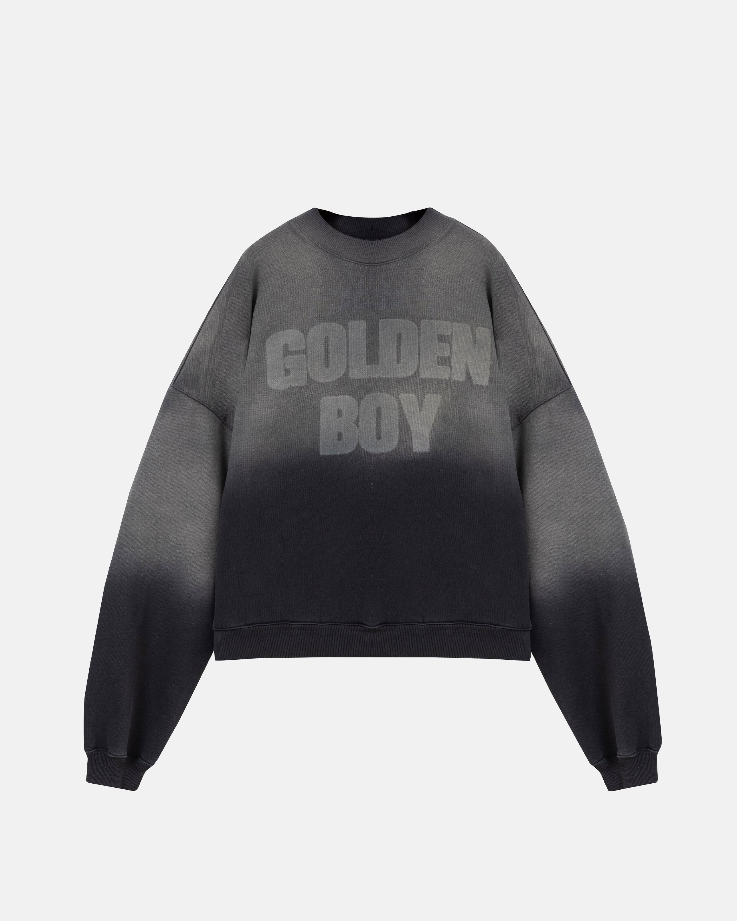 Golden Heritage Golden Boy Boxy Fit Crewneck Faded Black