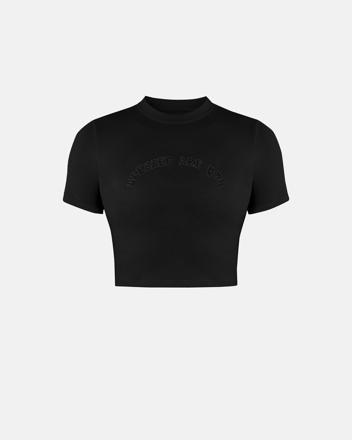Capsule Blessed Are You Baby Tee Black