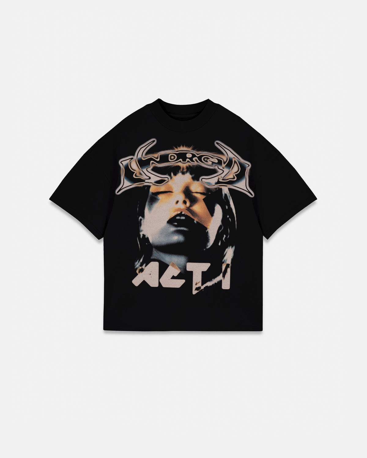 Act 1 Destiny Boxy Fit Tshirt Black