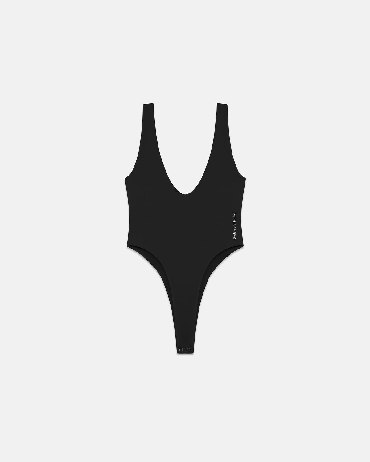 Line Basic V Neck Body Black