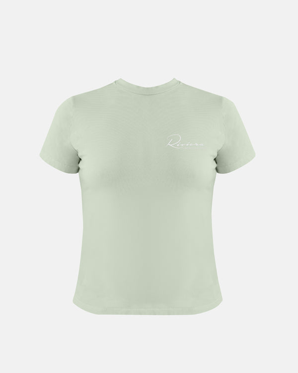 Riviera Basic Long Baby Tee Green