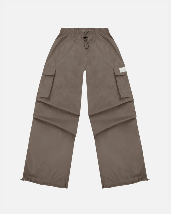 Basics Parachute Cargo Pants Cream