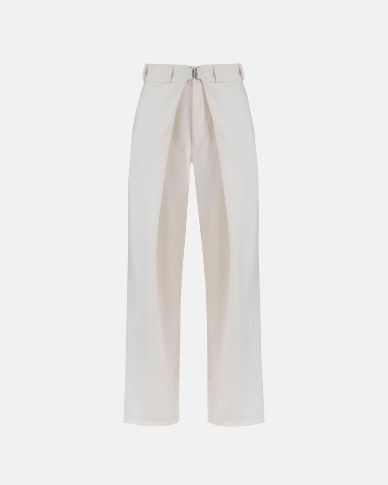 Basics Buckled Tailored Trousers Cream