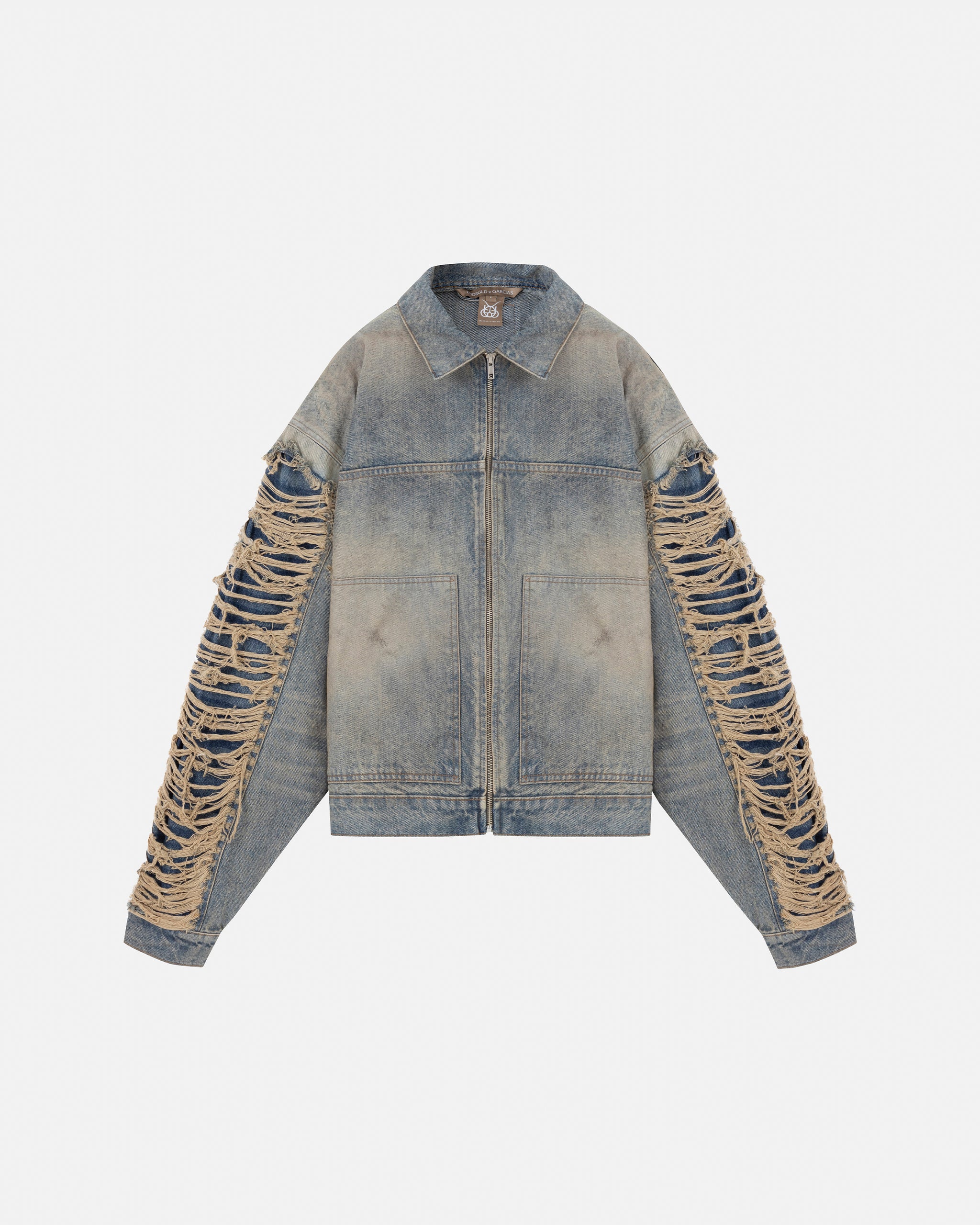 Santa Union Basic Ripped Jacket DIrty Blue