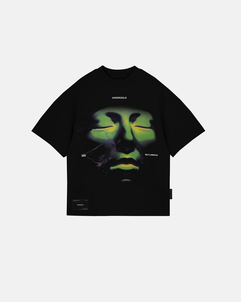 Luminescence Face Boxy Fit T-shirt Black