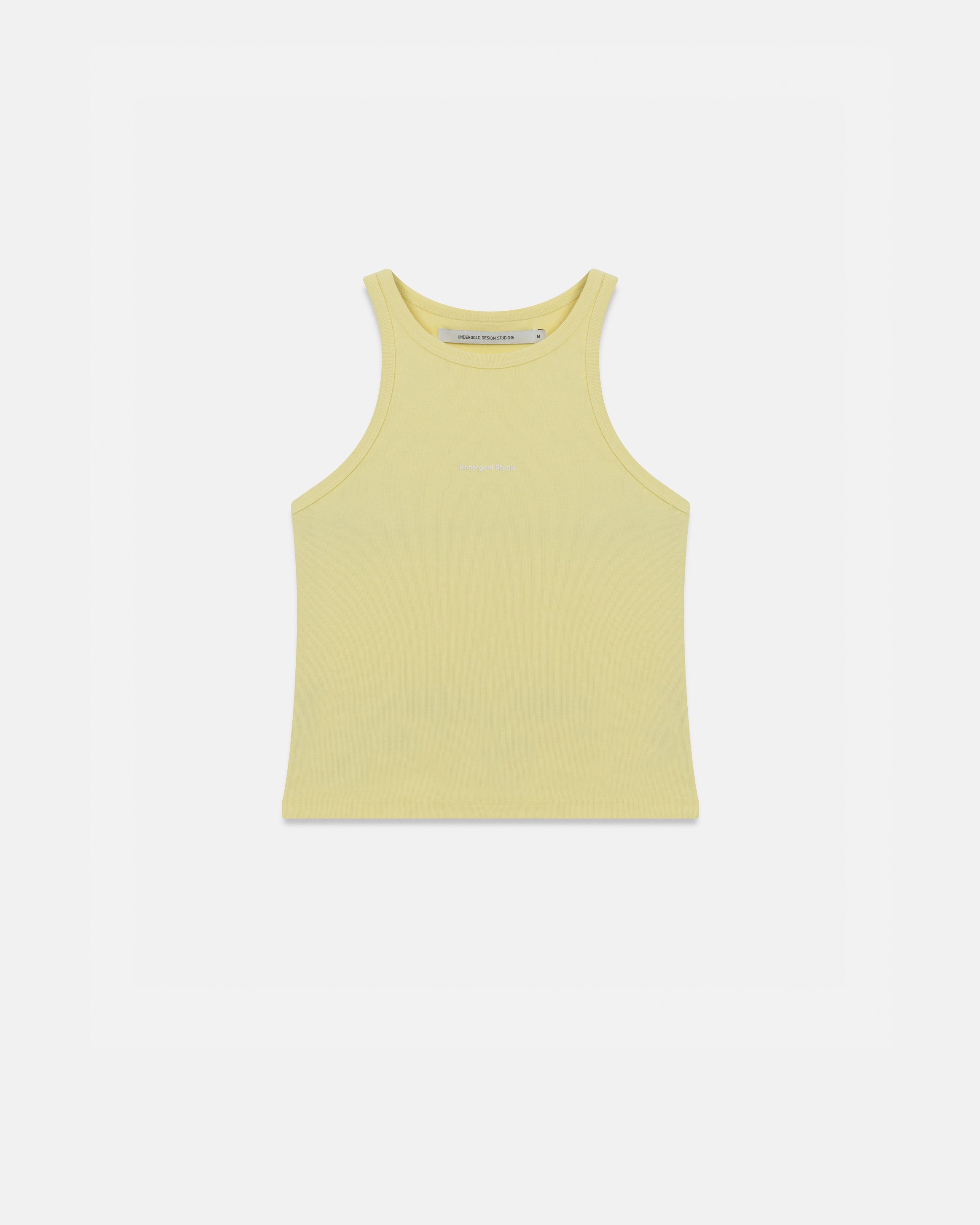 W Holy State 94 Halter Tank Top Yellow