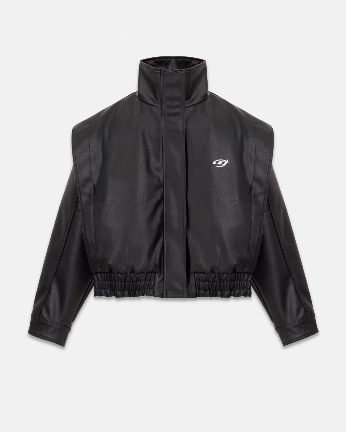 Basics Panelled Bomber Jacket Black