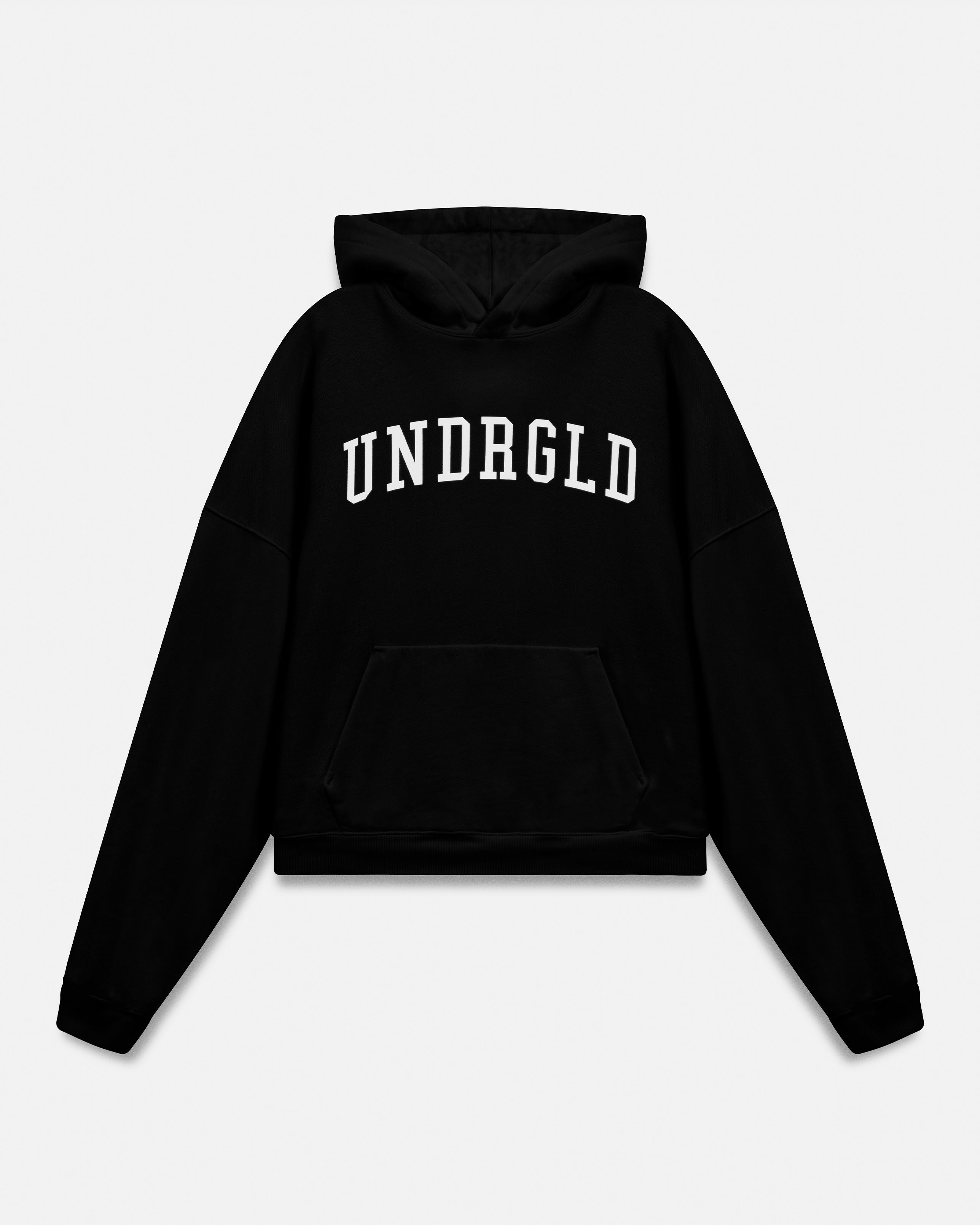 Hoodie Line Varsity UNDRGLD Boxy Fit Black
