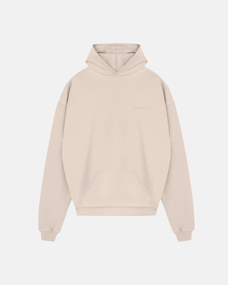 Line Logo Hoodie Cream