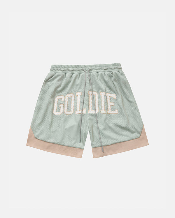 Dreamers Goldie Basketball Mesh Shorts Green