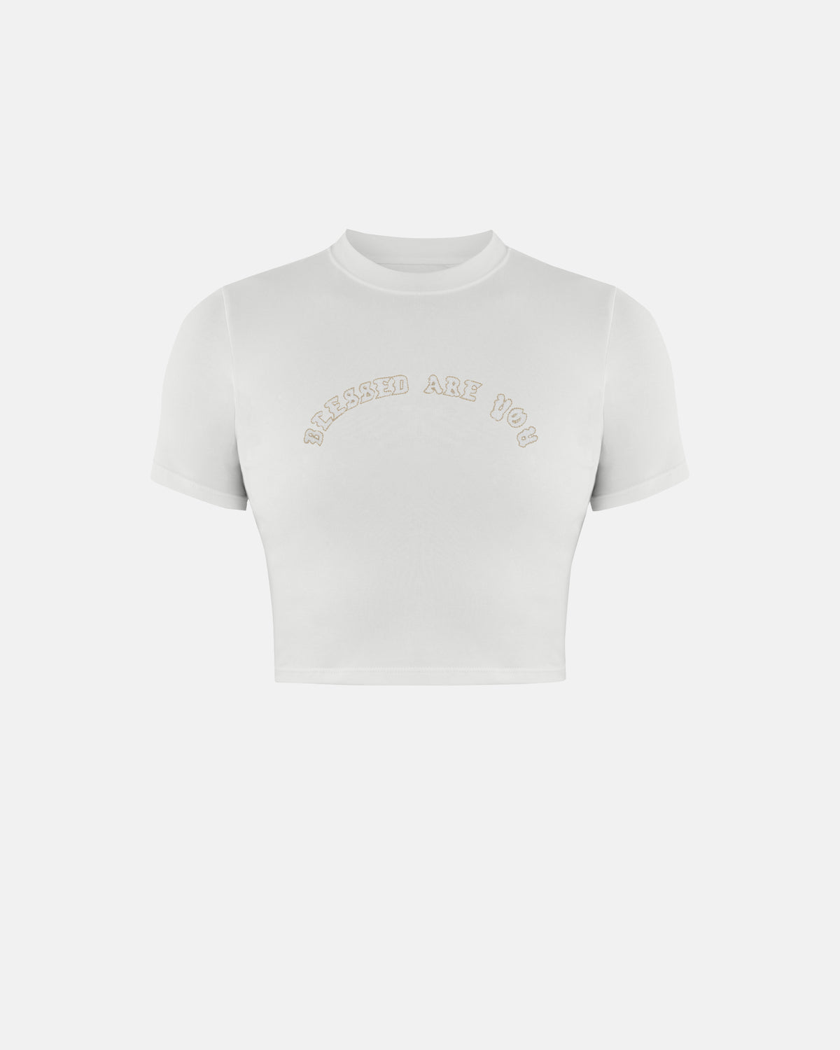 Capsule Blessed Are You Baby Tee White