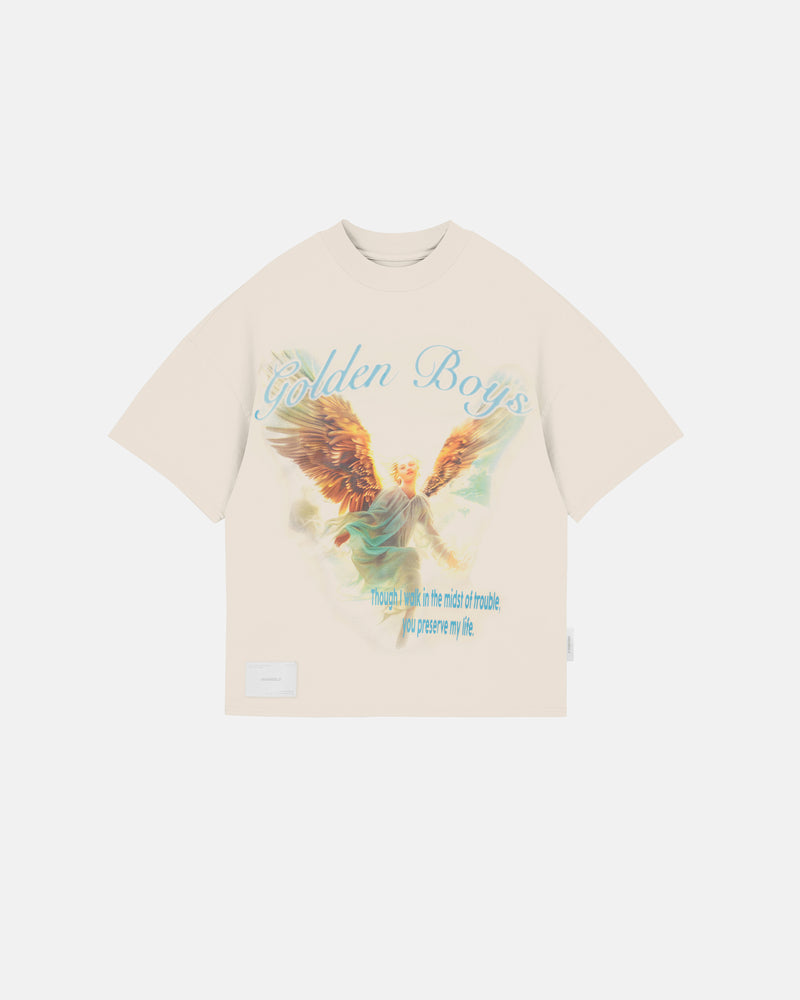 Symphony Golden Blur Boxy Tshirt White