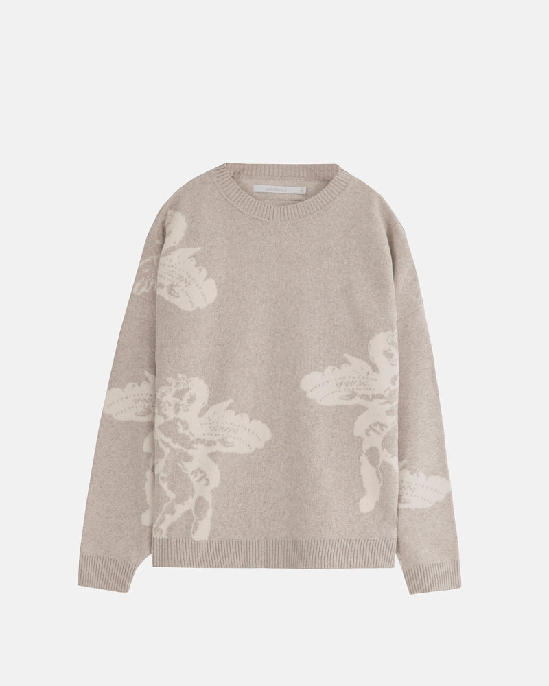 Basics Cherubs Knit Crewneck Seed Gray