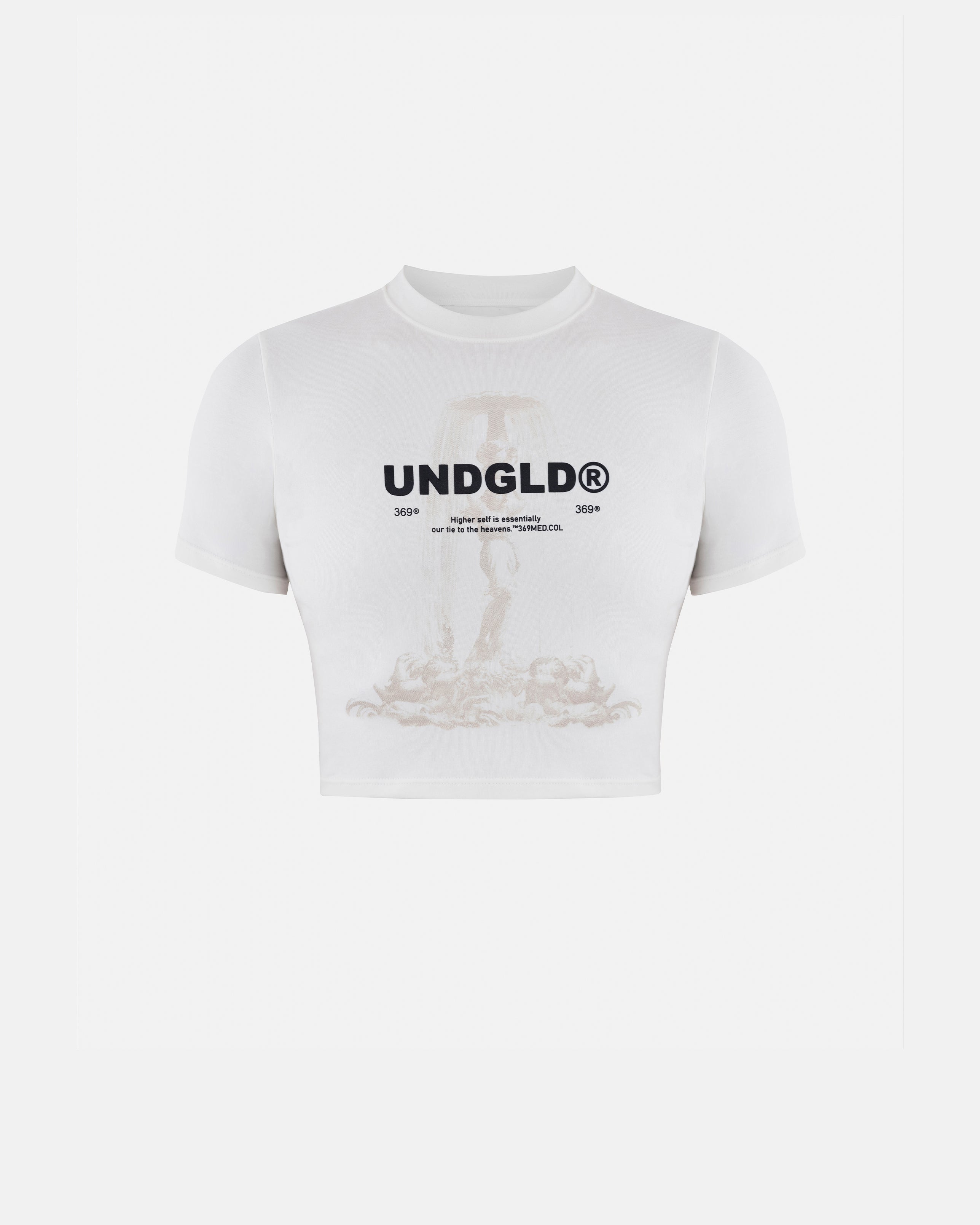 Beyond Fountain Baby Tee White