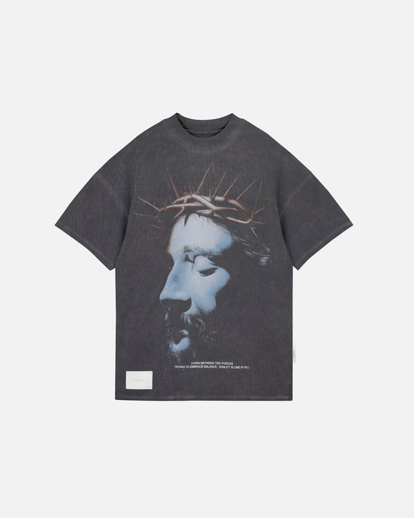 Sanctus Christ T-shirt Washed Gray