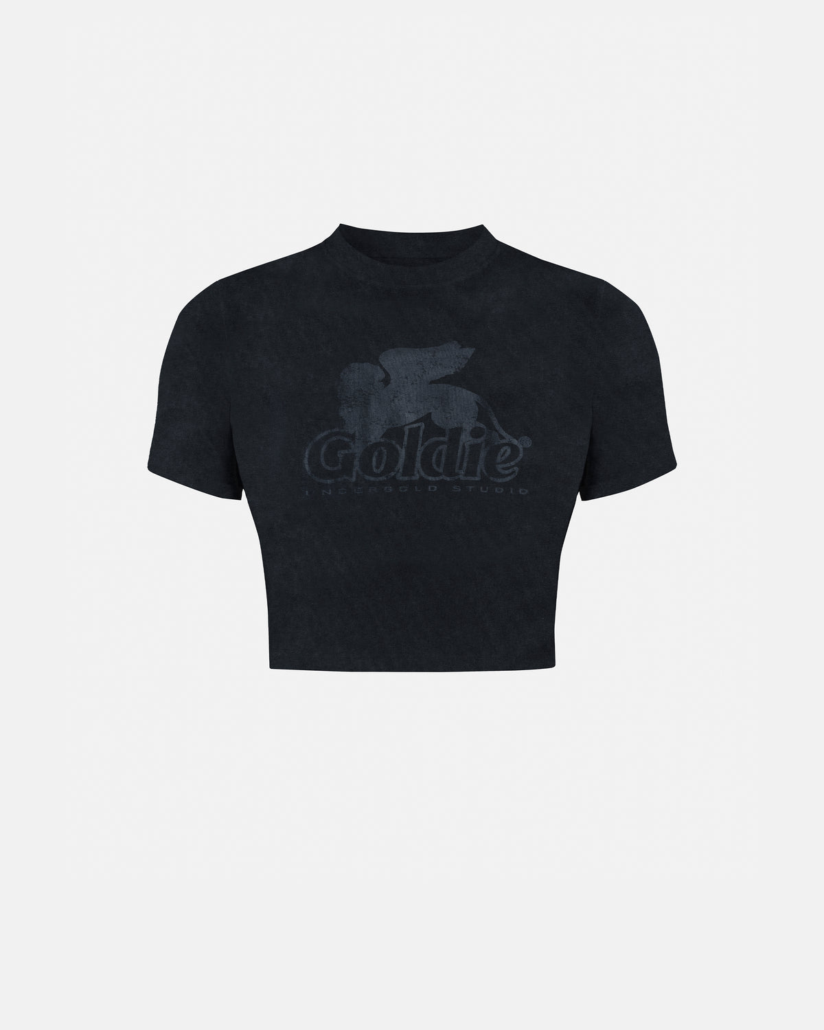 Agnus Dei UNDRGLD Baby Tee Vintage Black