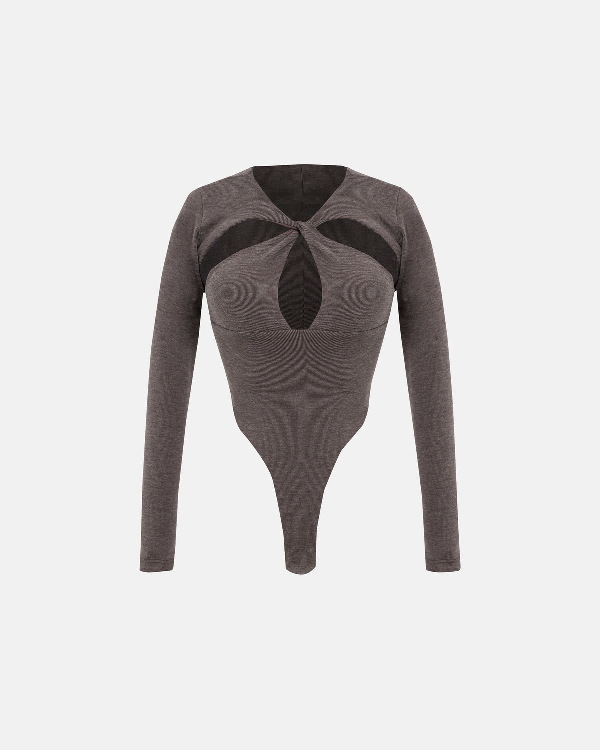 Basics Oval Braided Bodysuit Brown