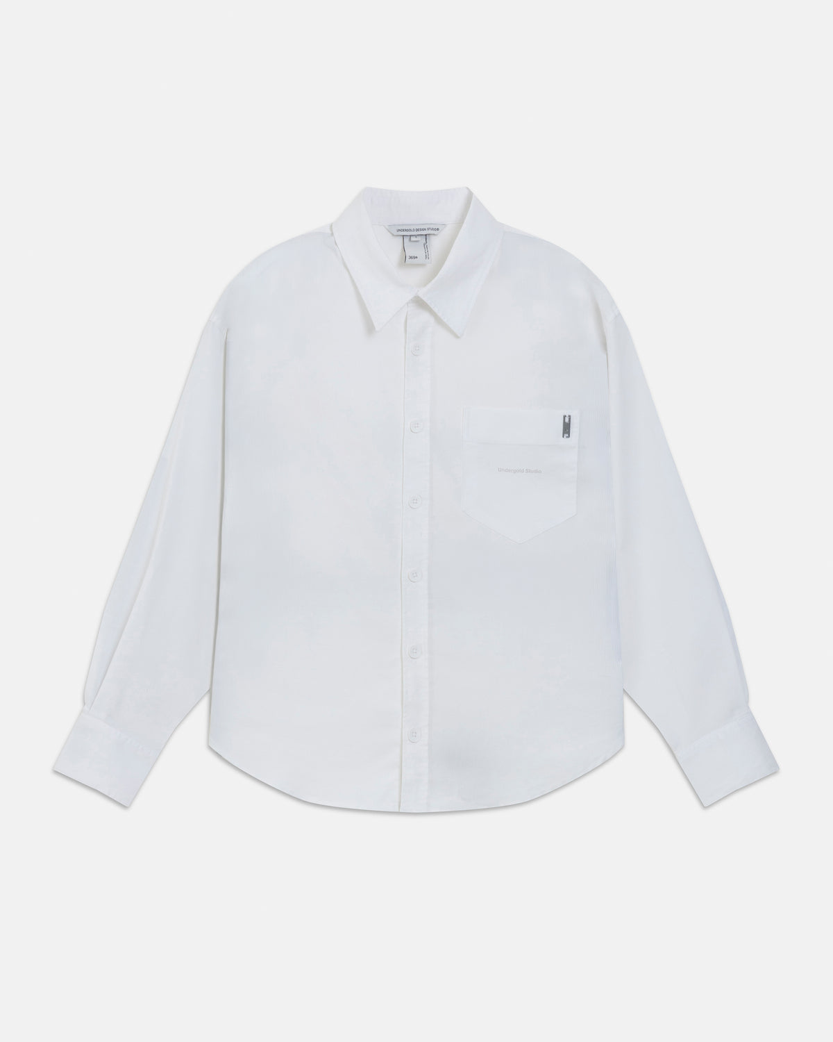 Undergold Studio Boxy Fit Long Sleeve Shirt White