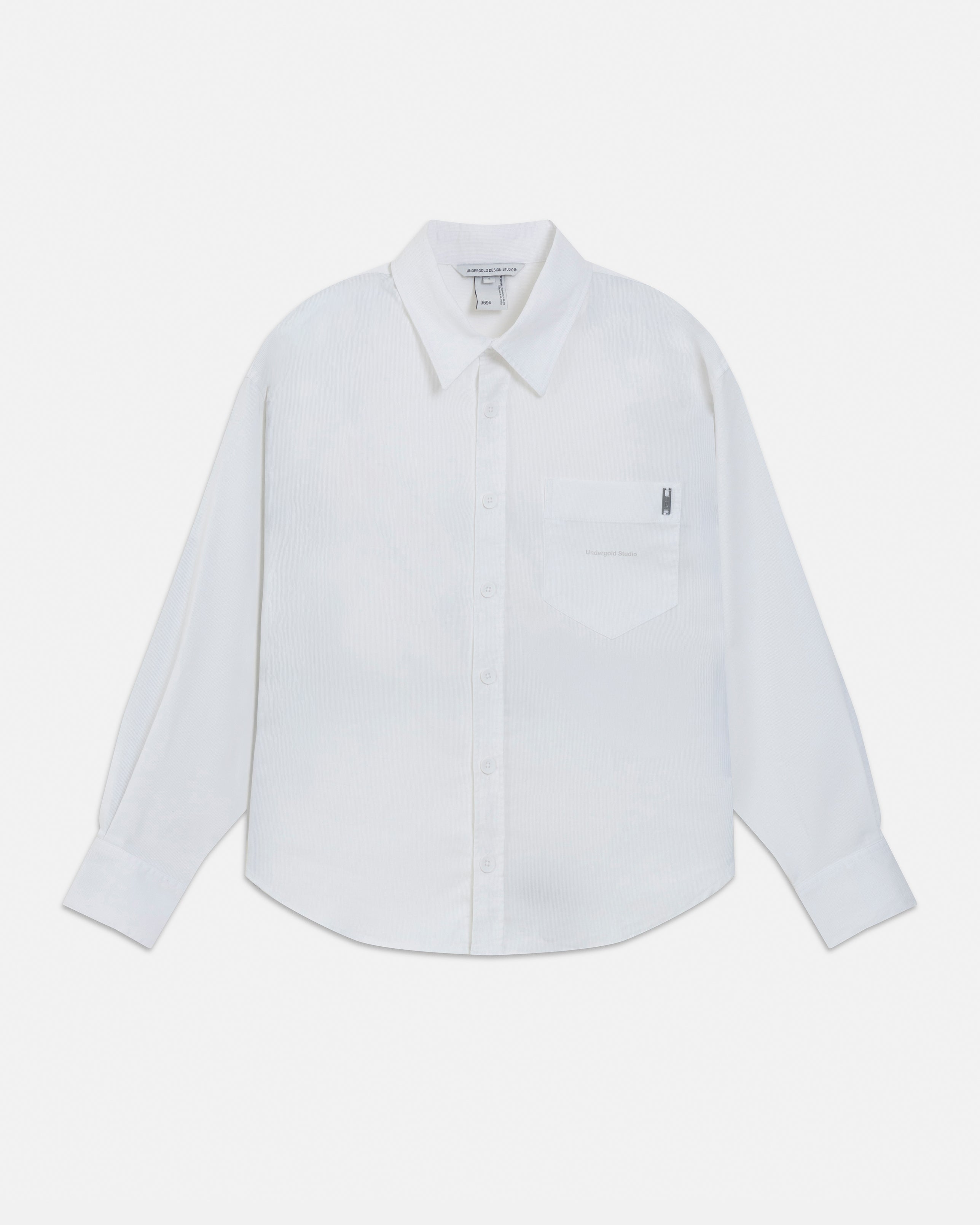 Undergold Studio Boxy Fit Long Sleeve Shirt White