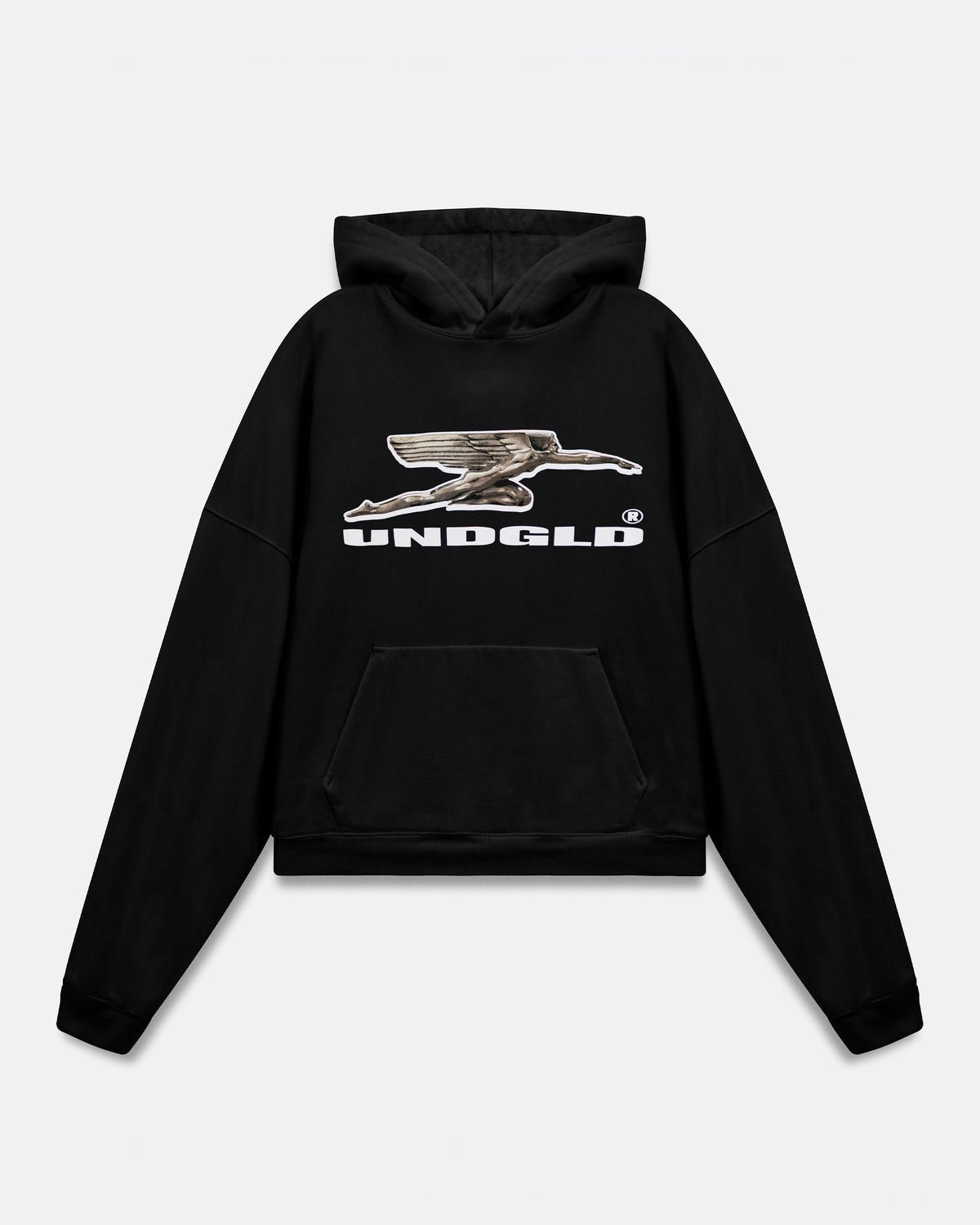 Holy State Deco Boxy Fit Hoodie Black