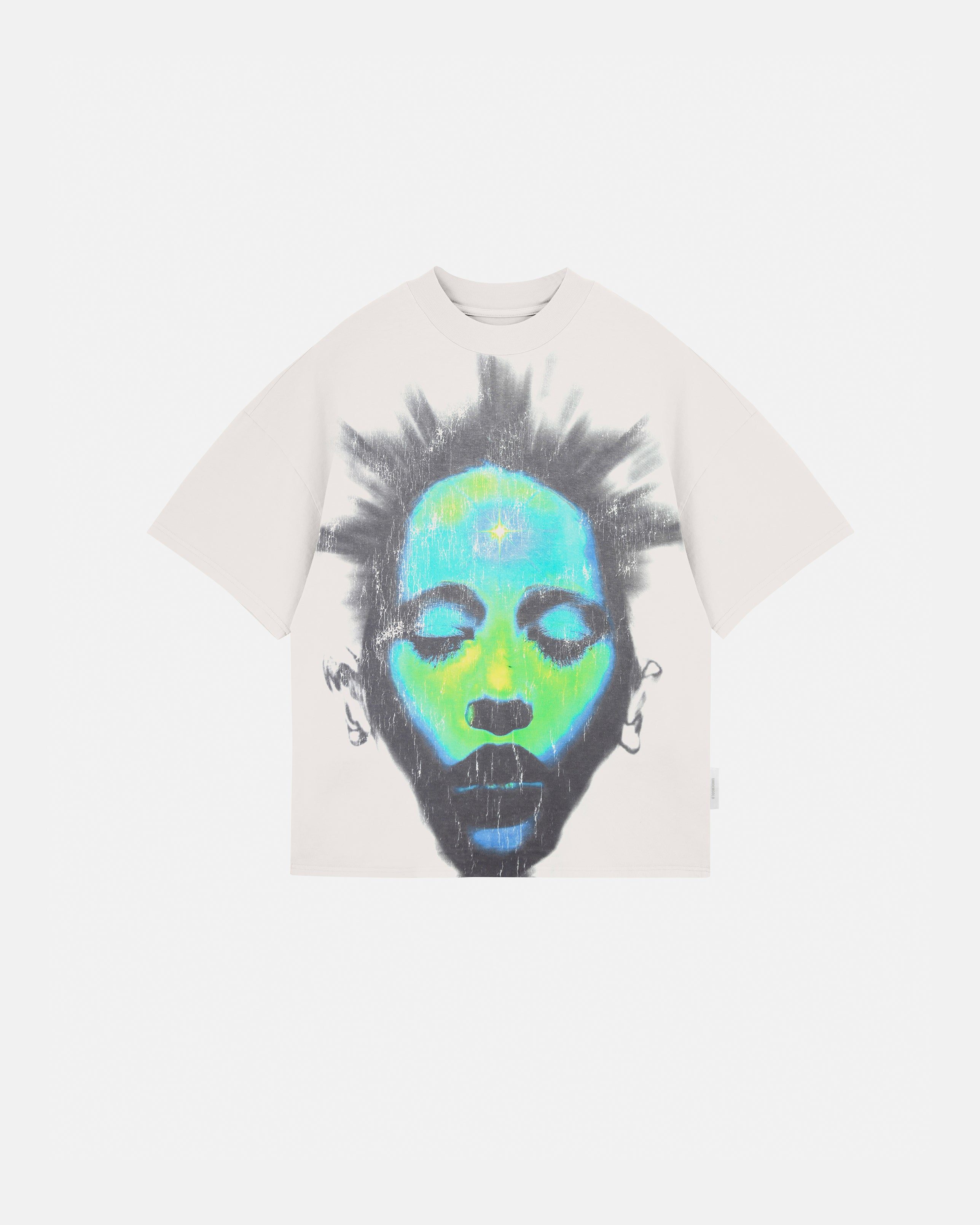 Helios Face Boxy Fit Tshirt White