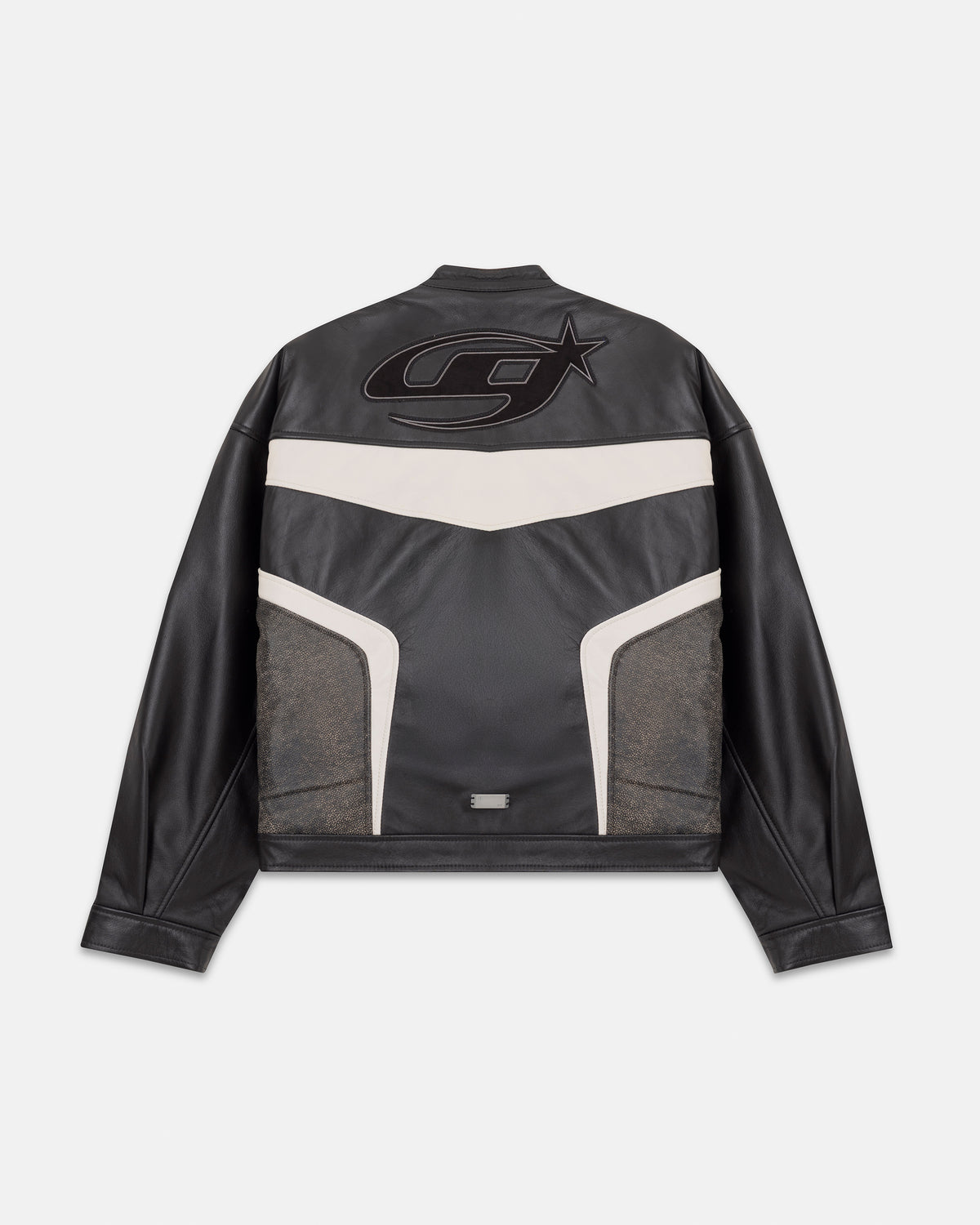 Pilgrimage Racer Biker Jacket Black / White