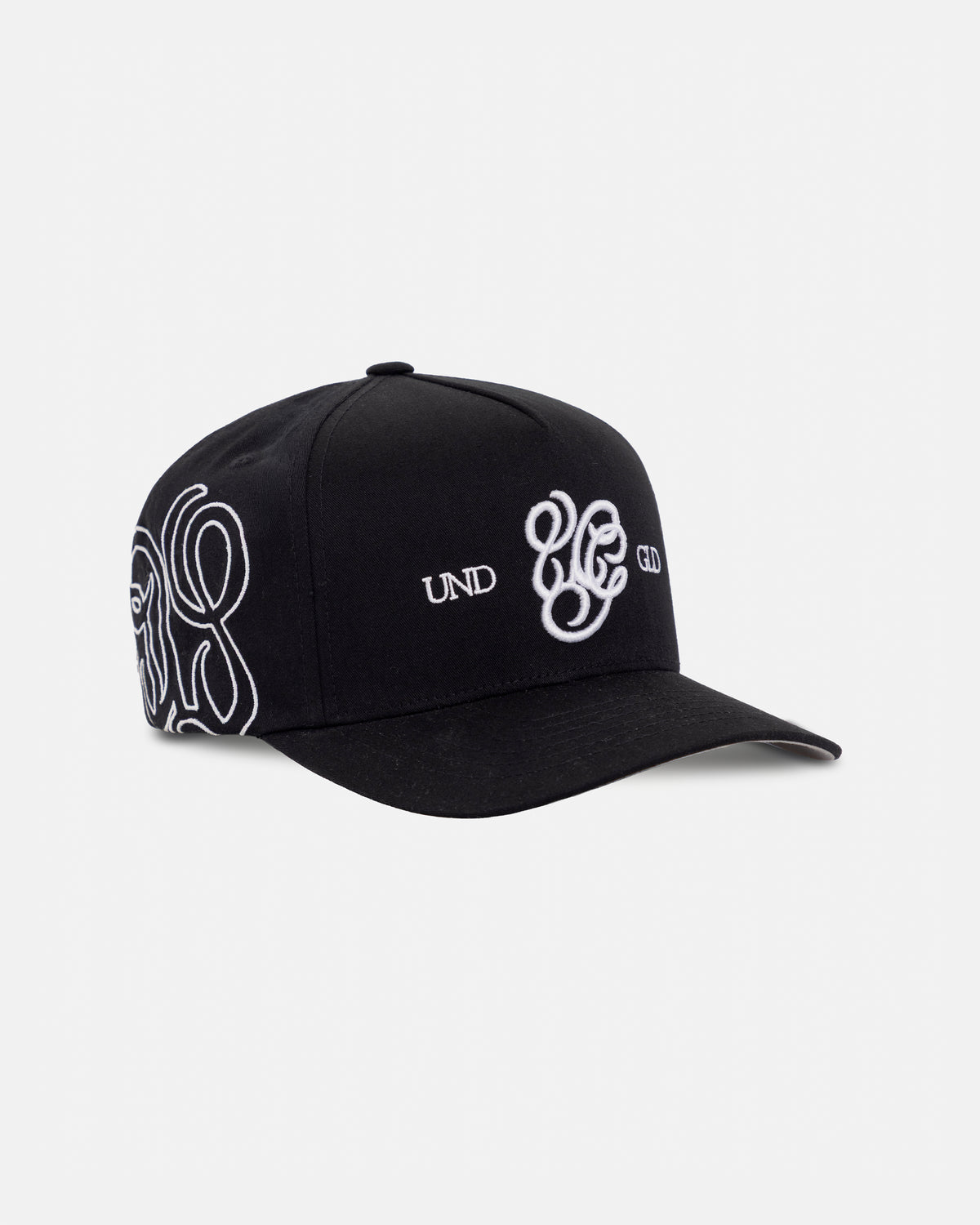 Basics UG Monogram High Crown Cap Black