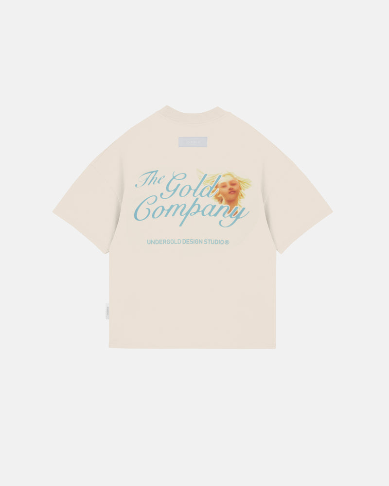 Symphony Golden Blur Boxy Tshirt White