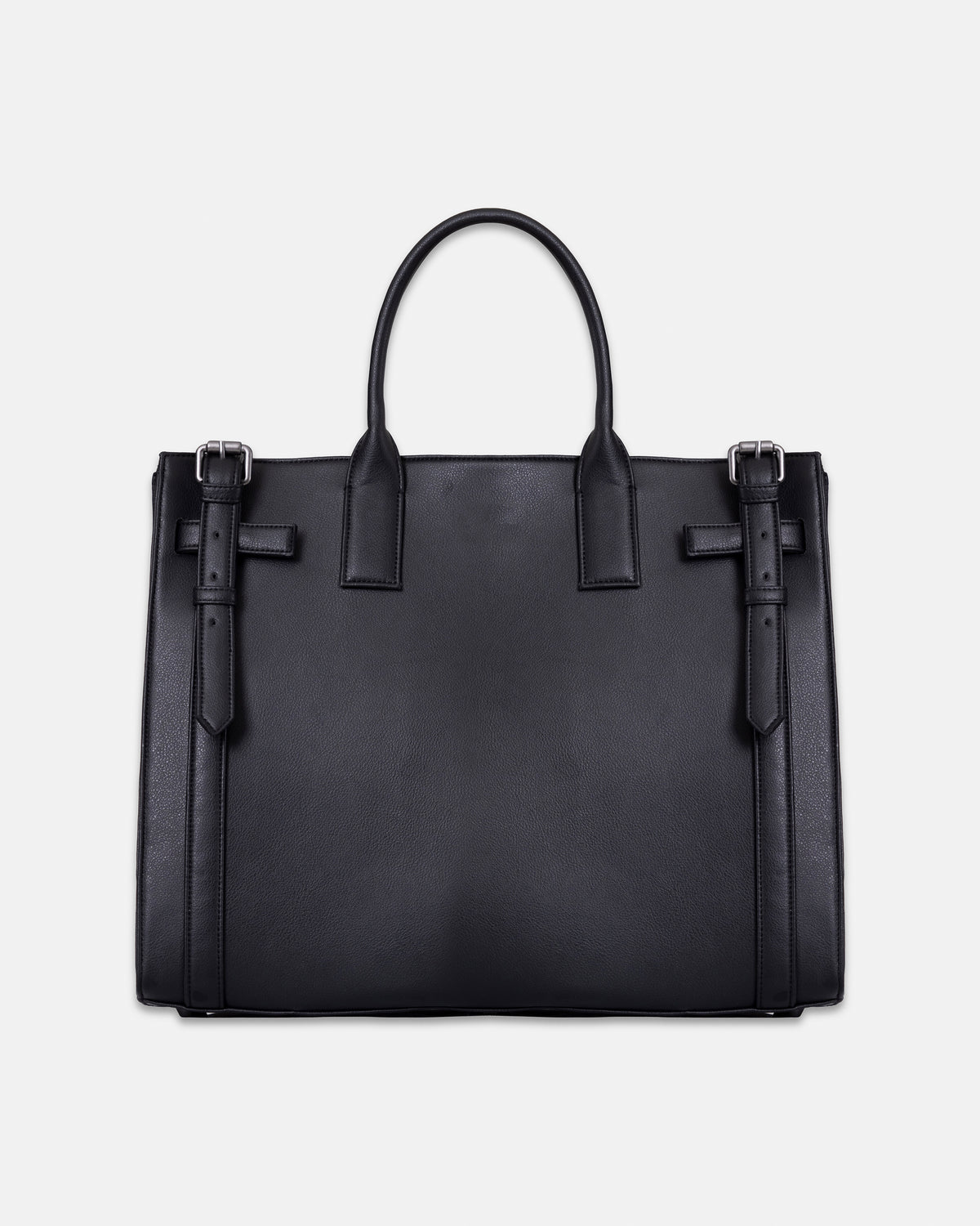 Basics UG Star Leather Tote Bag Black