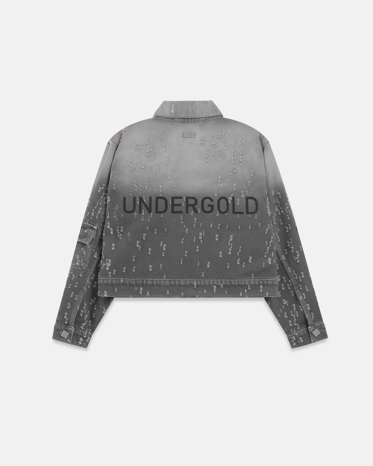Holy State UNDRGLD Ripped Jacket Washed Gray