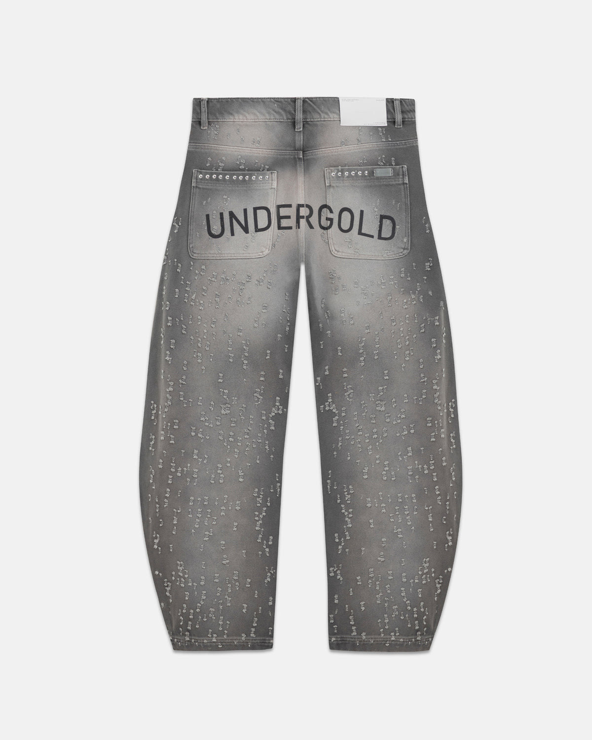 Holy State UNDRGLD Ripped Barrel Jeans Washed Gray