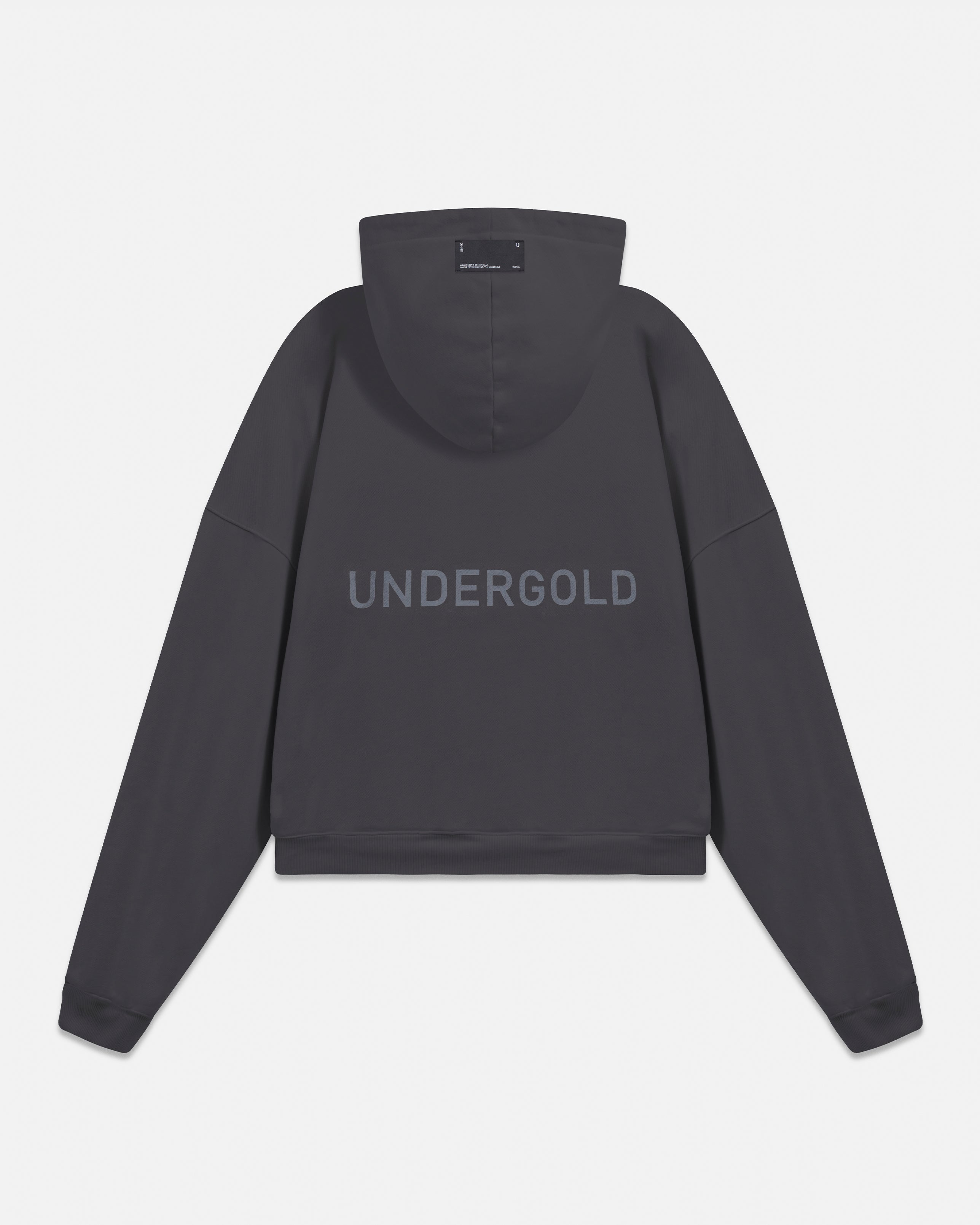 W Line Basic Boxy Fit Hoodie Dark Gray
