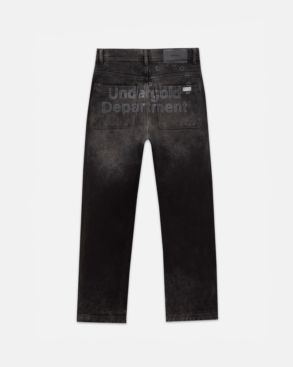 Pilgrimage Undergold Department Double Knee Wide Jean Washed Black