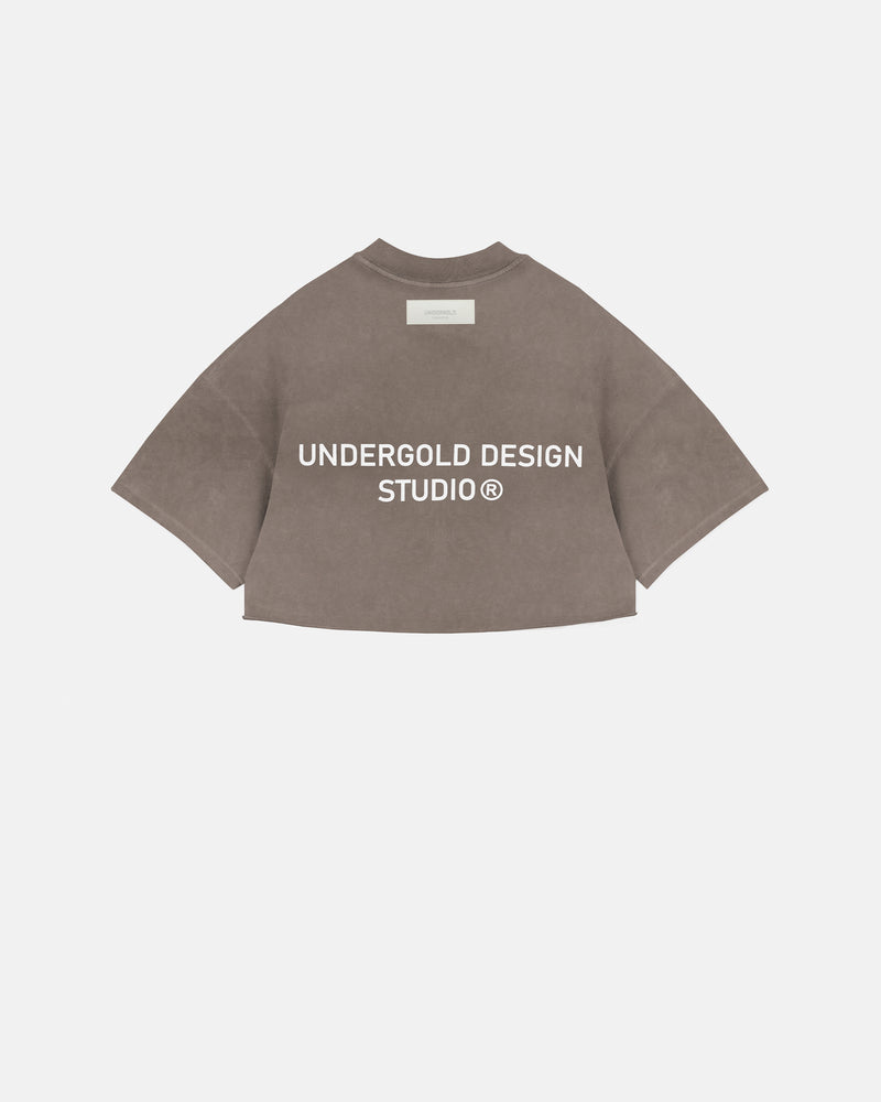 Transfiguration Undergold Design Studio Crop Top Washed Brown
