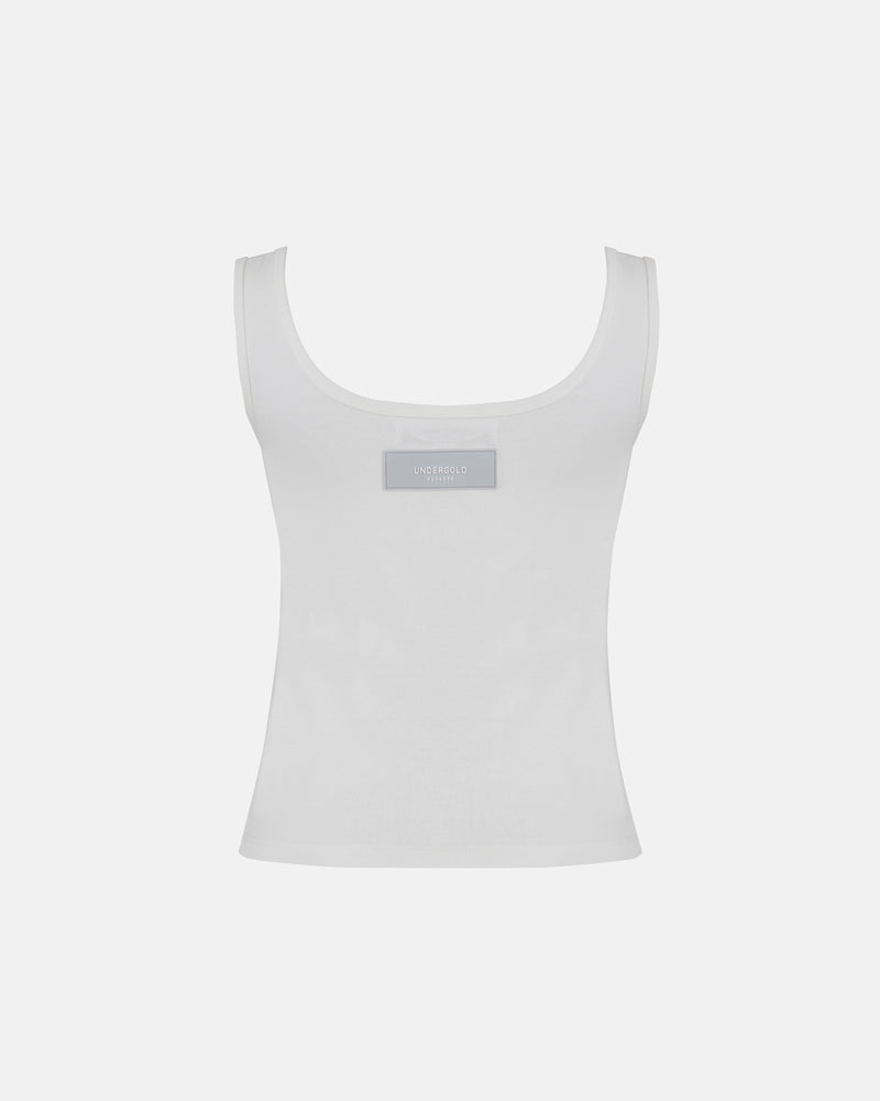 W Basics Ribbed Tank Top White