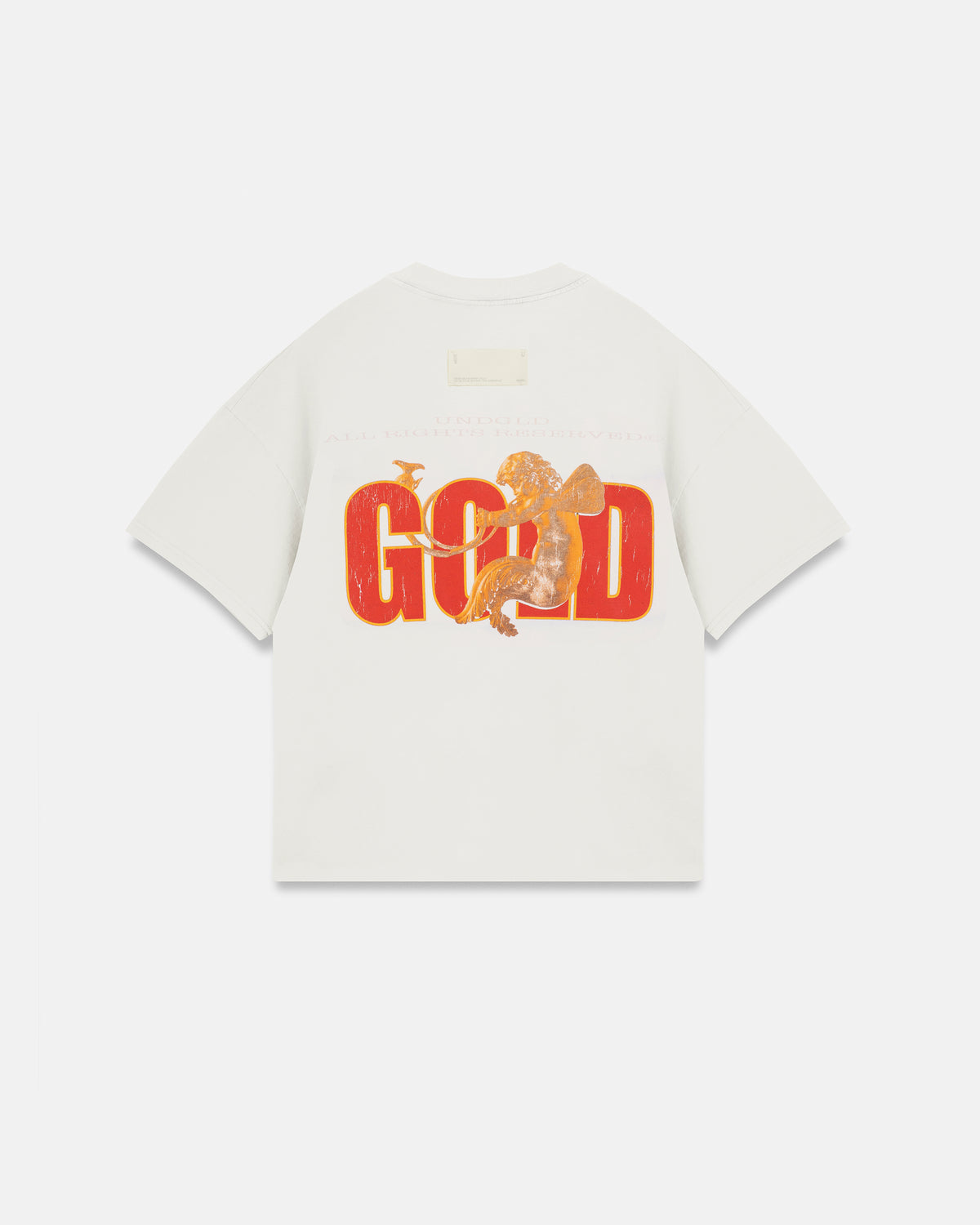 Revelation Gold Boxy Fit Tshirt White