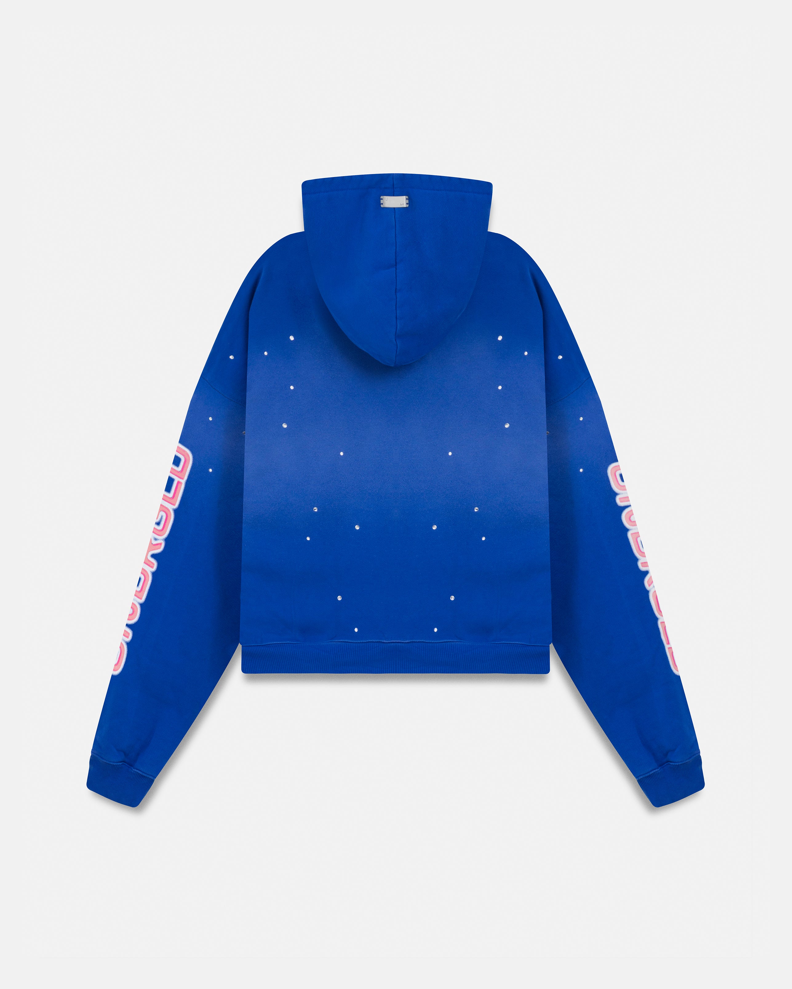 W Act 1 Neon Zip Up Boxy Fit Hoodie Electric Blue