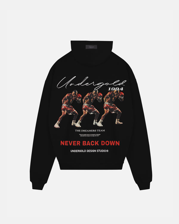 Dreamers "Never Back Down" Hoodie Black