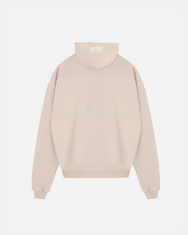 Line Logo Hoodie Cream