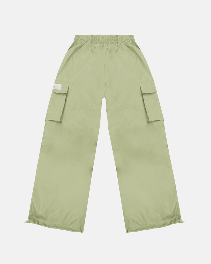 Basics Parachute Cargo Pants Light Green