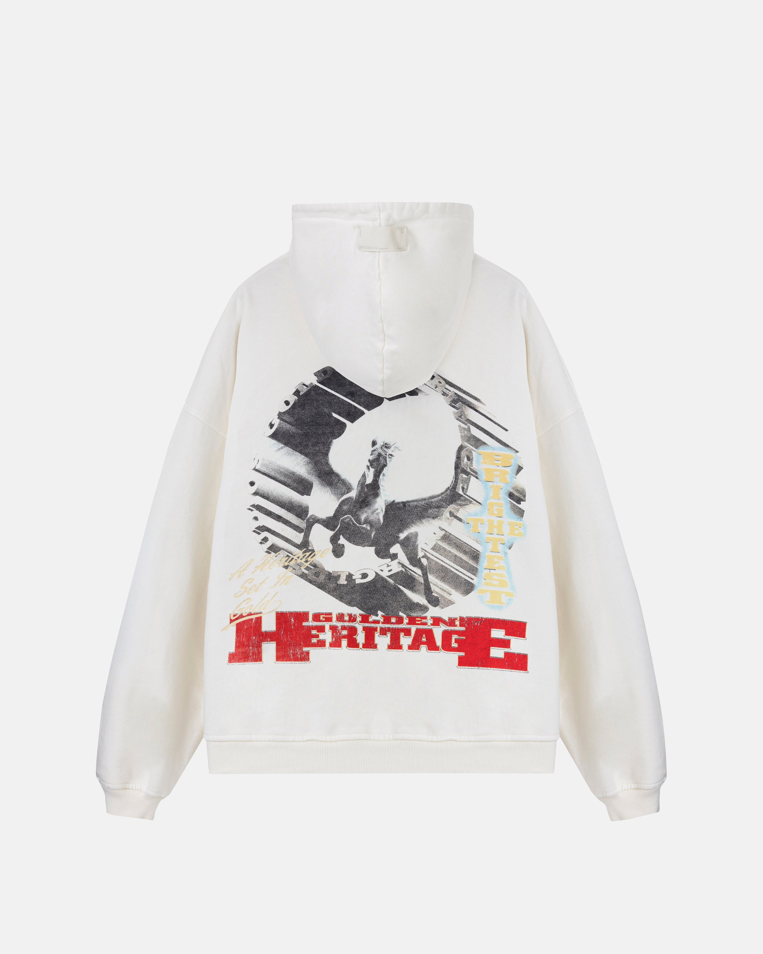 Golden Heritage Pegasus Hoodie White
