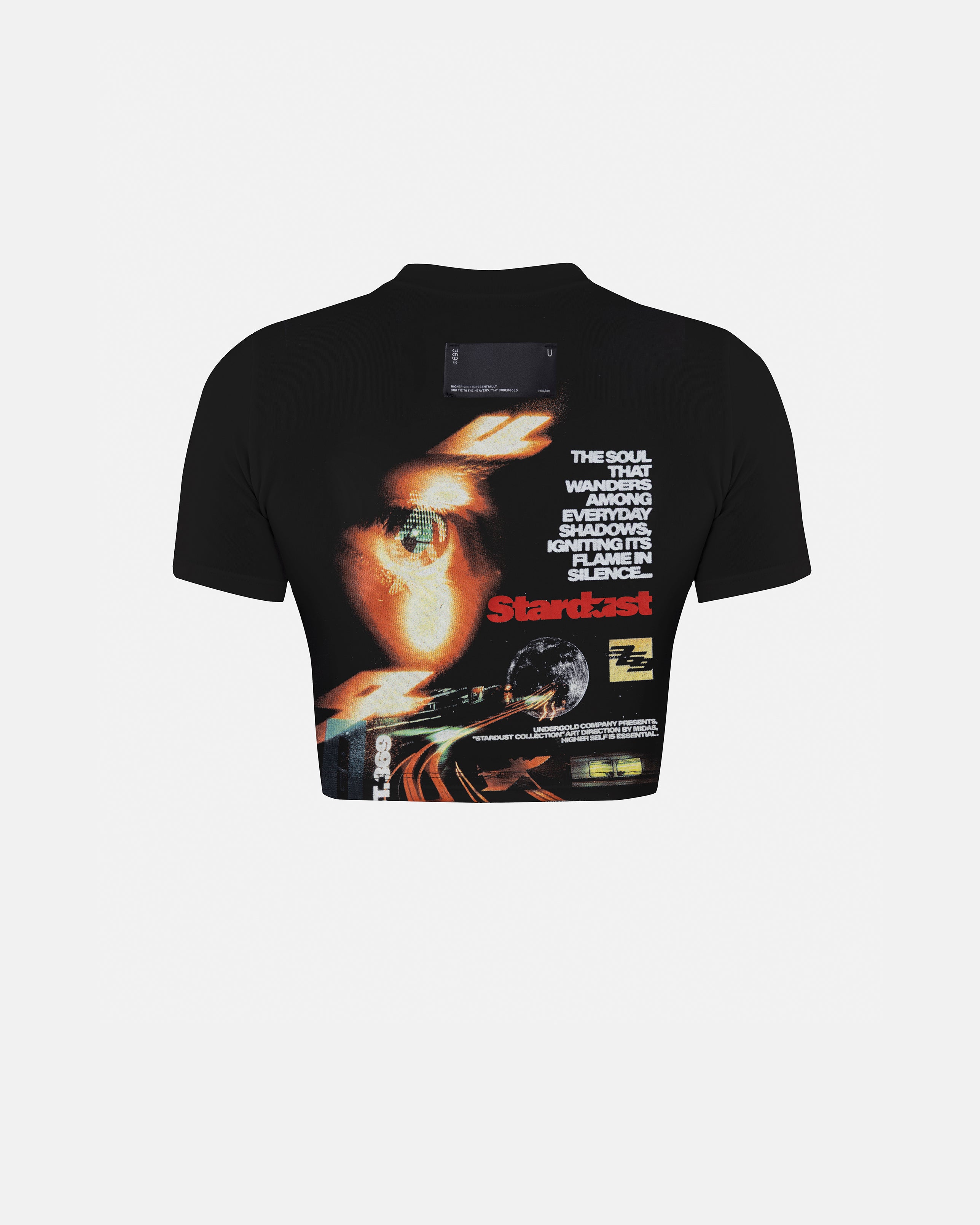 Stardust Night Drive Baby Tee Black