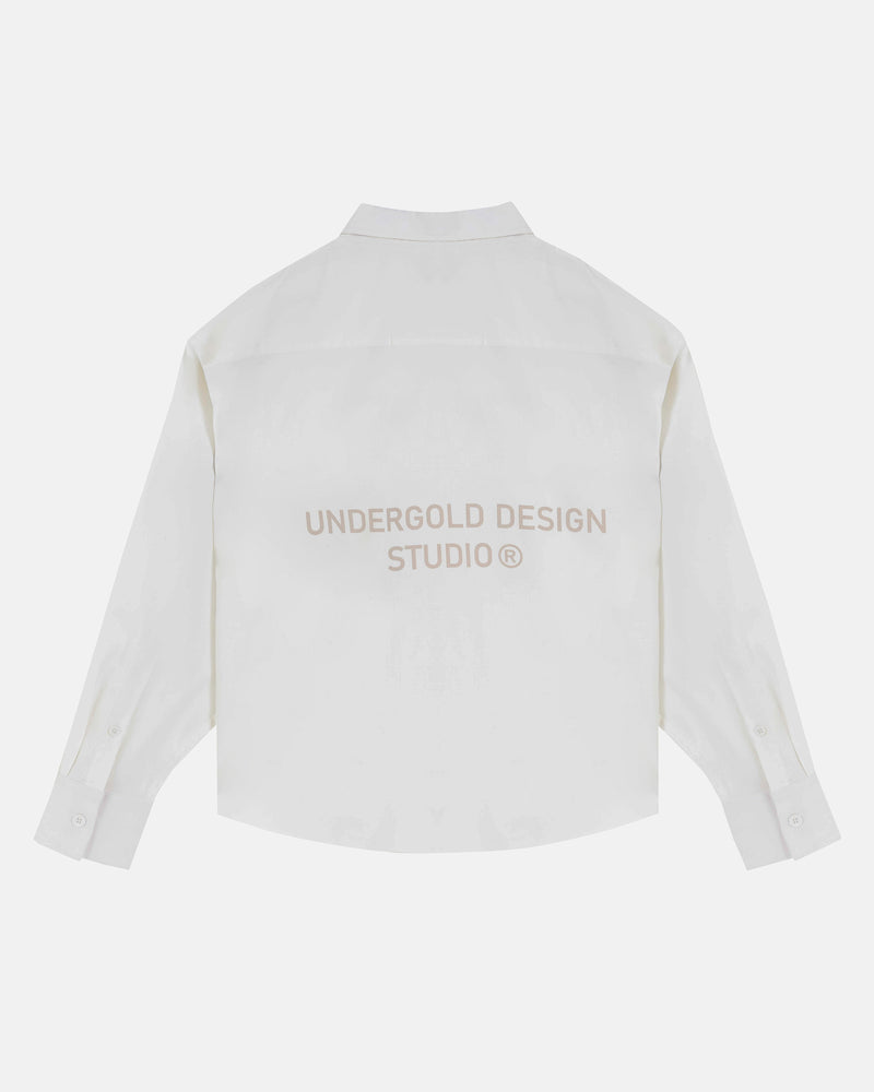 Basics Undergold Design Studio Long Sleeve Boxy Shirt Bone