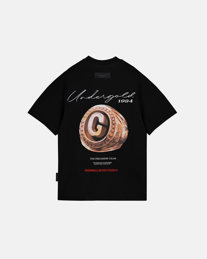 Dreamers Golden Ring T-shirt Black