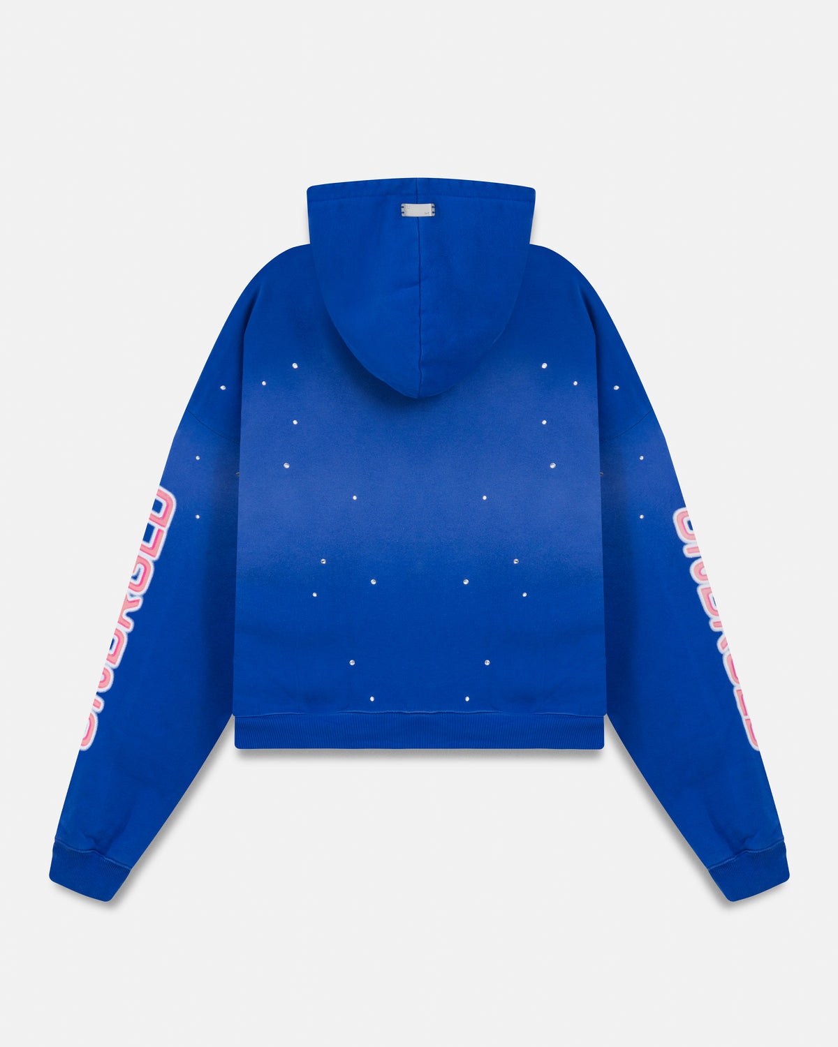 Act 1 Neon Zip Up Boxy Fit Hoodie Electric Blue