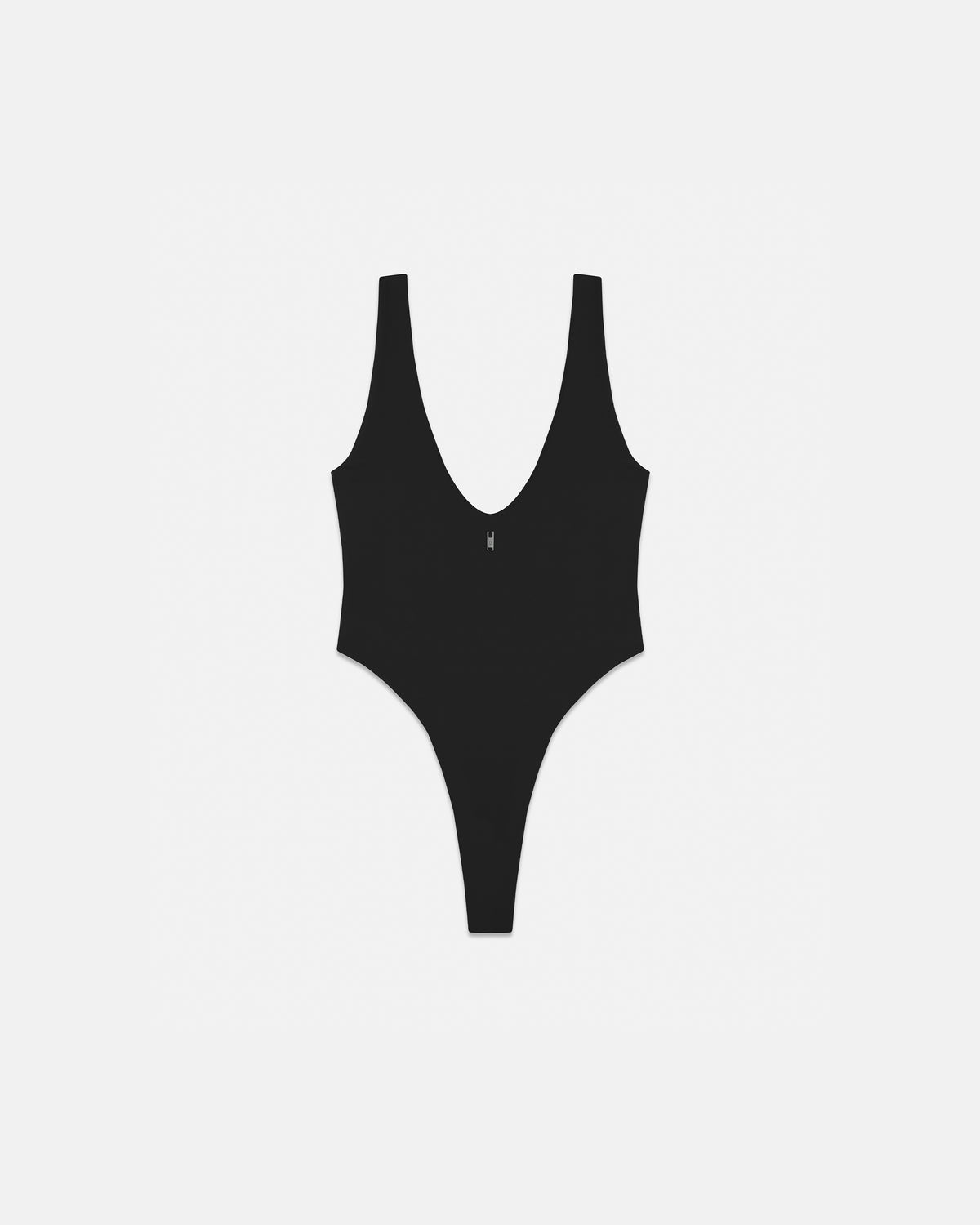 Line Basic V Neck Body Black
