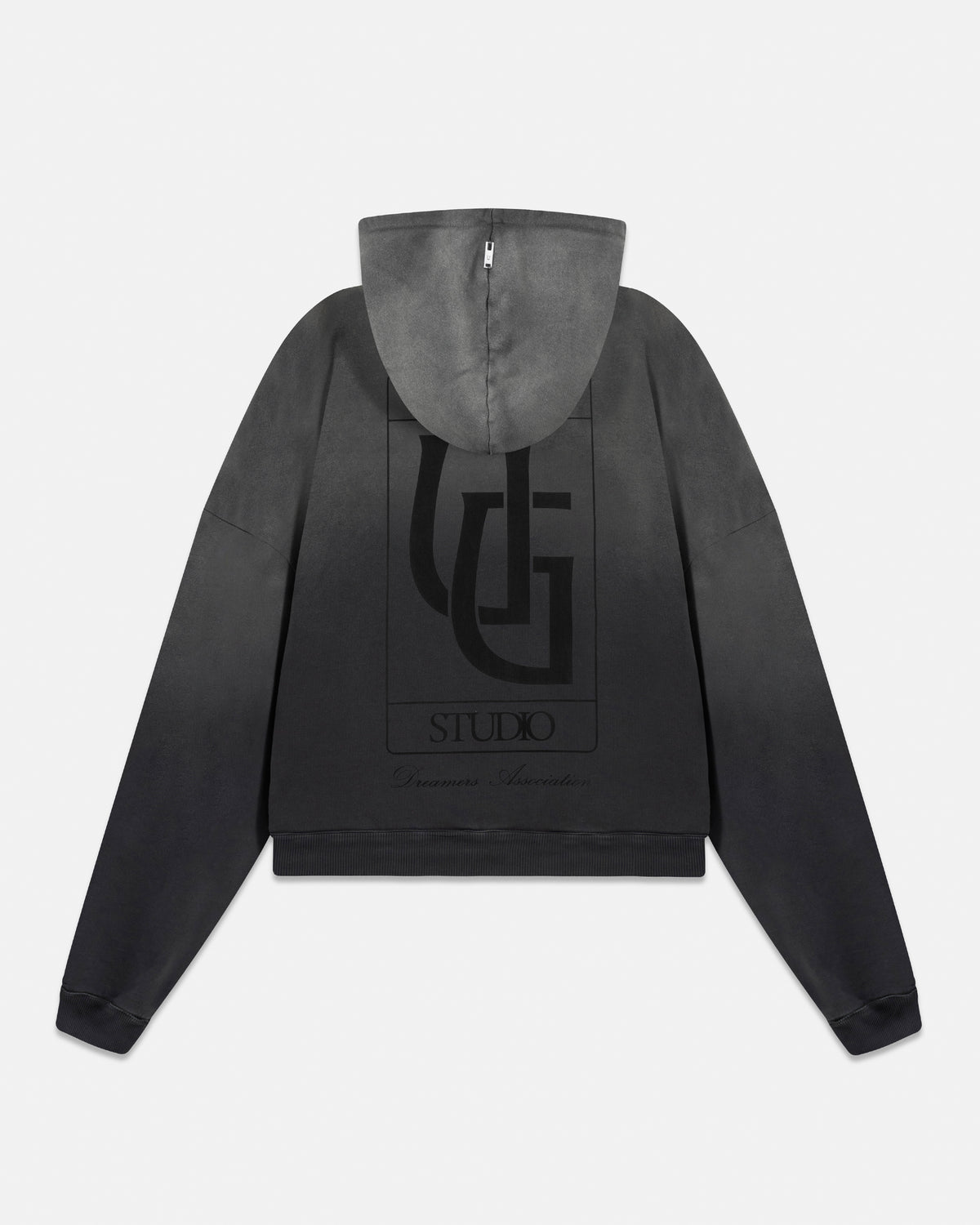 Hoodie Line UG Frame Boxy Fit Faded Black