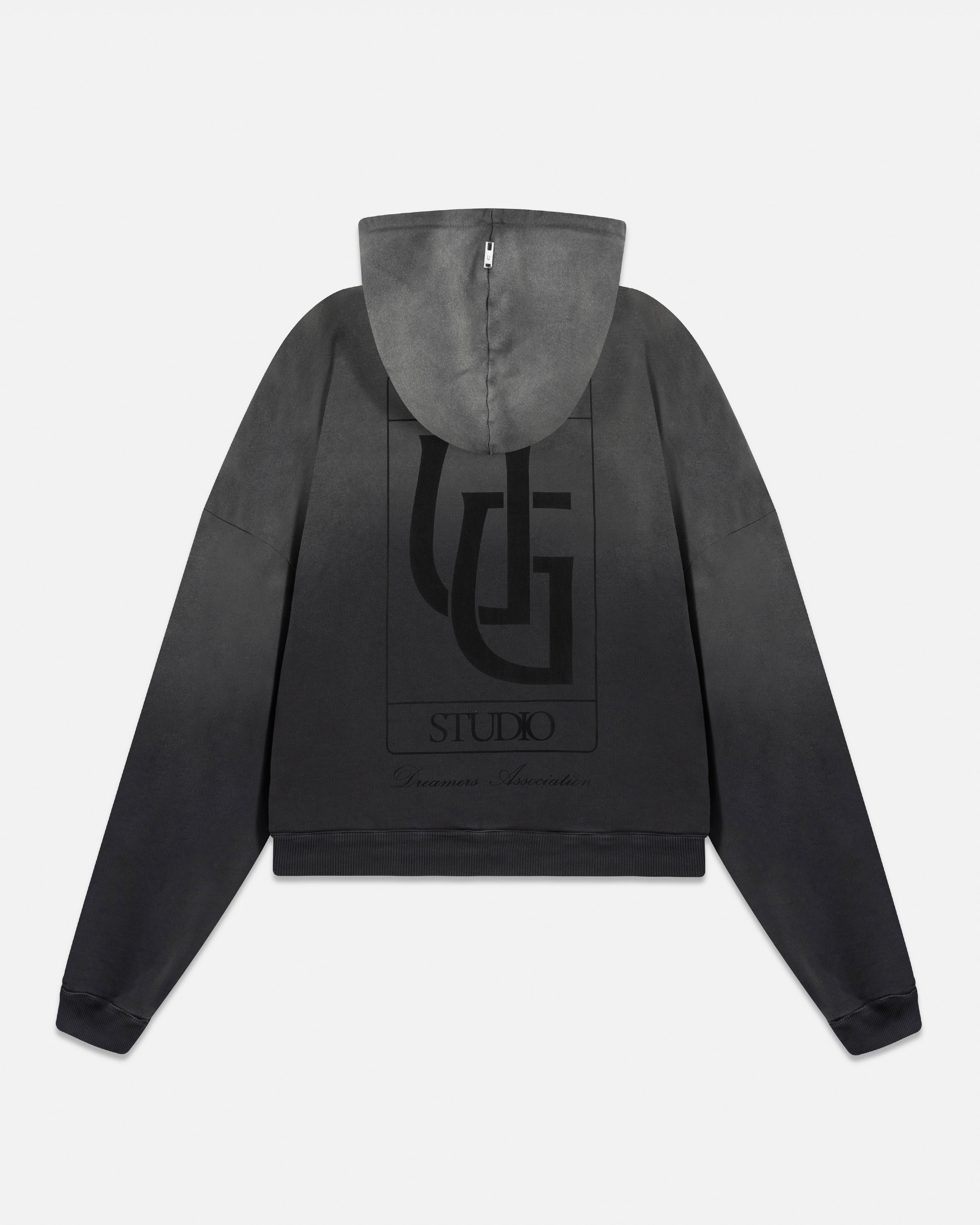 Hoodie Line UG Frame Boxy Fit Faded Black