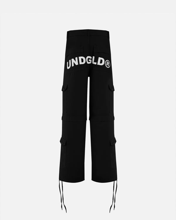 Basics UNDGLD Wide Cargo Pants Black